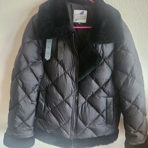 Blue Duck black puffer coat size M